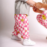 Smiley Checker Pants (Mommy & Me) - 3 Colors