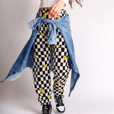 Smiley Checker Pants (Mommy & Me) - 3 Colors