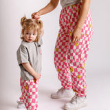 Smiley Checker Pants (Mommy & Me) - 3 Colors
