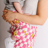 Smiley Checker Pants (Mommy & Me) - 3 Colors