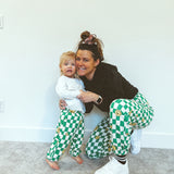 Smiley Checker Pants (Mommy & Me) - 3 Colors