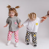 Smiley Checker Pants (Mommy & Me) - 3 Colors