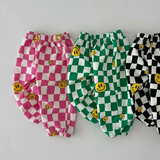 Smiley Checker Pants (Mommy & Me) - 3 Colors