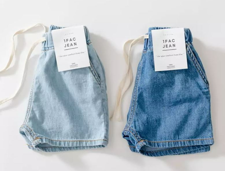kids denim shorts with drawstring, toddler jean shorts, boys girls summer denim, light wash kids shorts, dark wash denim shorts for children