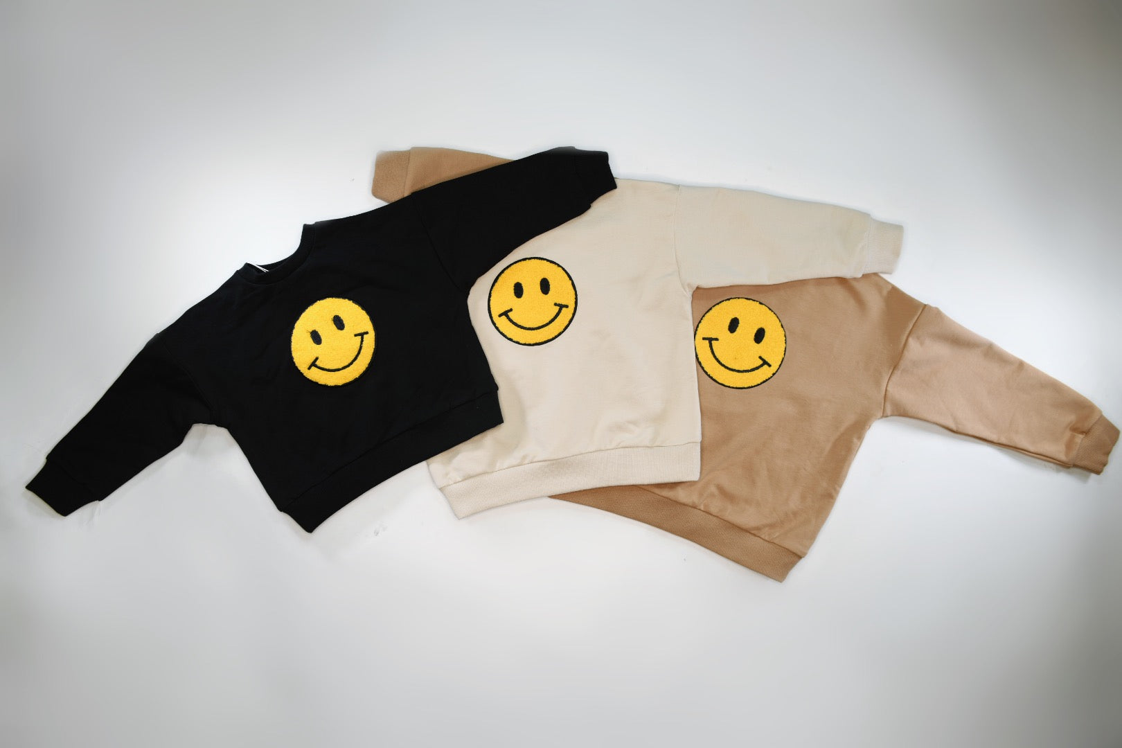 Kids Crew Neck Sweatshirts with Smiley faces - Mom & Me