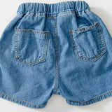 Drawstring Denim Shorts - 2 Washes