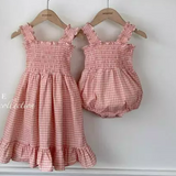 Plaid Dress (Kid) - Pink
