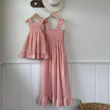 Plaid Dress (Kid) - Pink