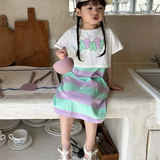 Stripes Dress - Purple/Mint